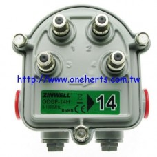 ODGF-14H 幹線四路分岐器 ZINWELL 兆赫 ODGF-14H  幹線4路分歧器 衰減14dB 防水型 數位電視 社區寬頻 第四台分享器 四分配器 4分歧器